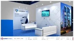 20x40 Île booth design by Exhibit-Rentals